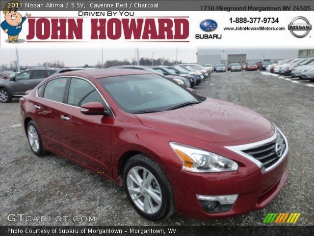 2013 Nissan Altima 2.5 SV in Cayenne Red