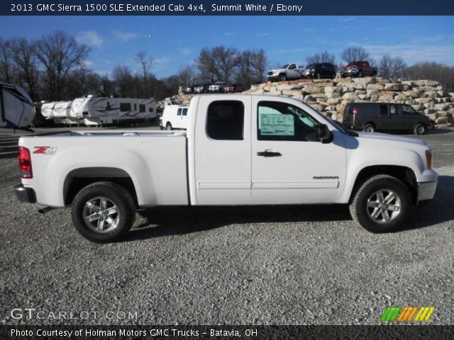 2013 GMC Sierra 1500 SLE Extended Cab 4x4 in Summit White