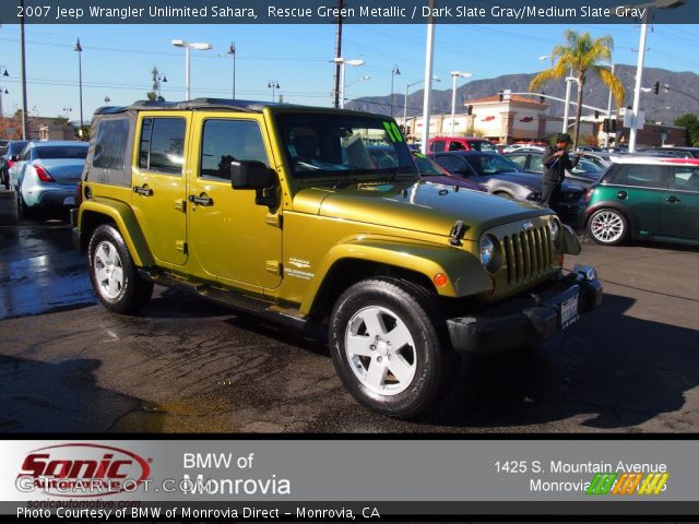 2007 Jeep Wrangler Unlimited Sahara in Rescue Green Metallic