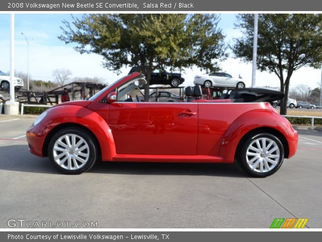 2008 Volkswagen New Beetle SE Convertible in Salsa Red