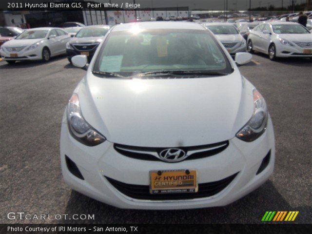 2011 Hyundai Elantra GLS in Pearl White