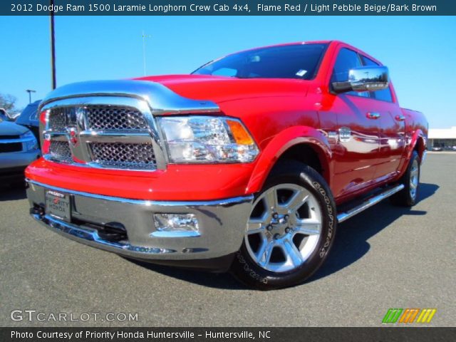 2012 Dodge Ram 1500 Laramie Longhorn Crew Cab 4x4 in Flame Red