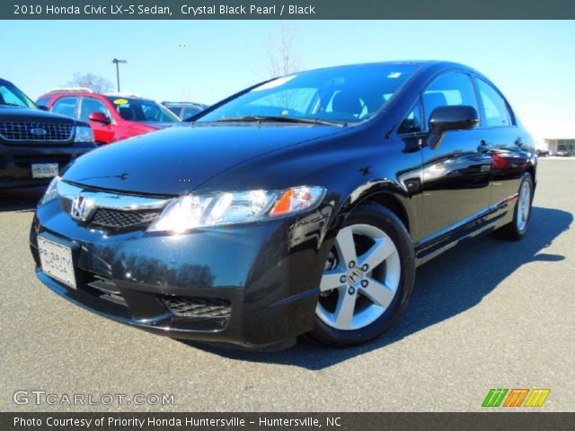 2010 Honda Civic LX-S Sedan in Crystal Black Pearl