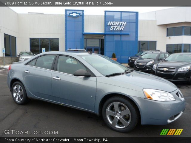 2009 Pontiac G6 V6 Sedan in Blue Gold Crystal Metallic