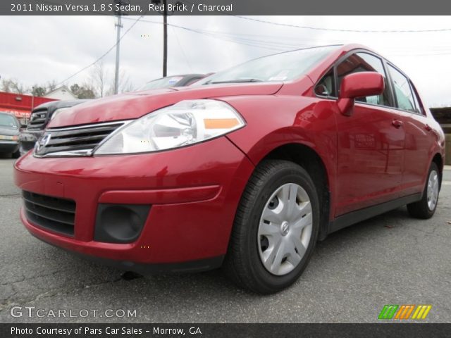 2011 Nissan Versa 1.8 S Sedan in Red Brick