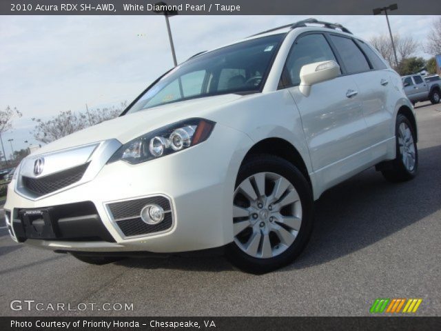 2010 Acura RDX SH-AWD in White Diamond Pearl