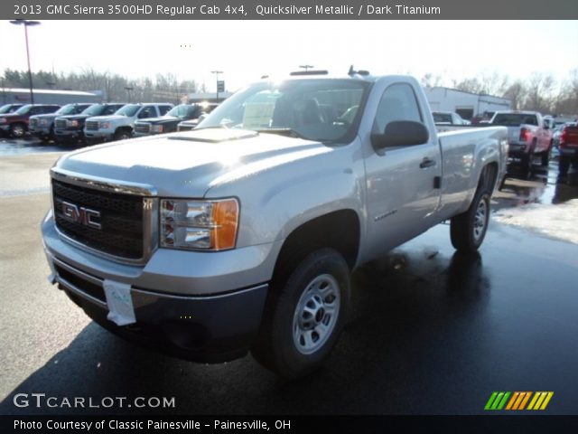 2013 GMC Sierra 3500HD Regular Cab 4x4 in Quicksilver Metallic