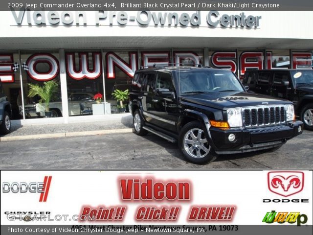 2009 Jeep Commander Overland 4x4 in Brilliant Black Crystal Pearl