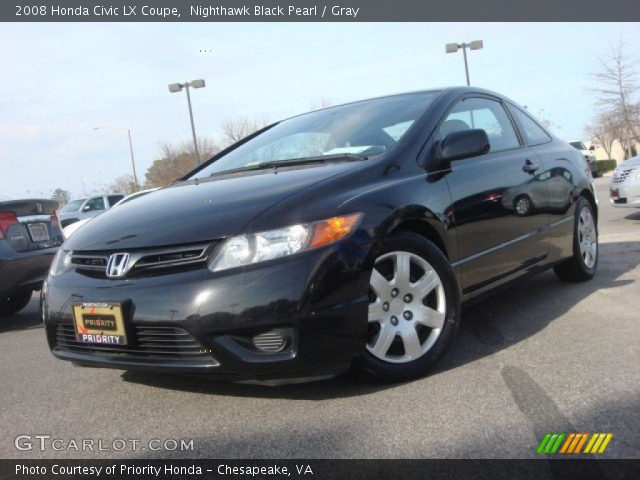 2008 Honda Civic LX Coupe in Nighthawk Black Pearl