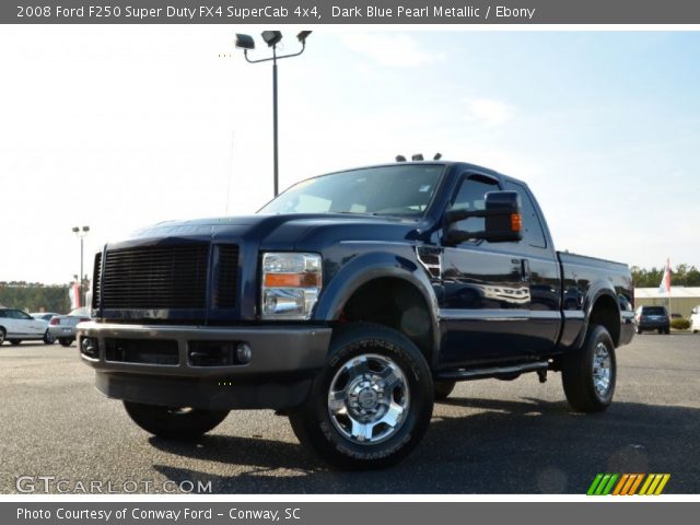 2008 Ford F250 Super Duty FX4 SuperCab 4x4 in Dark Blue Pearl Metallic