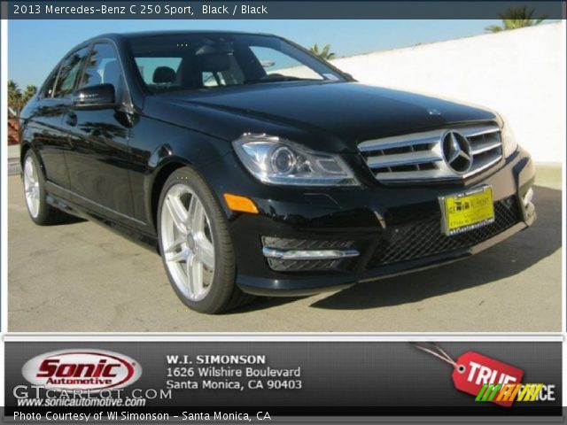 2013 Mercedes-Benz C 250 Sport in Black