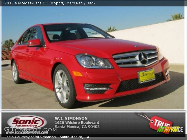 2013 Mercedes-Benz C 250 Sport in Mars Red