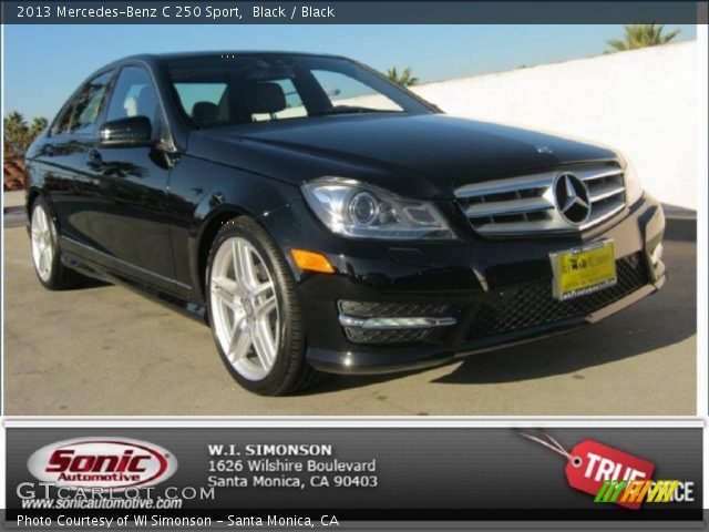 2013 Mercedes-Benz C 250 Sport in Black