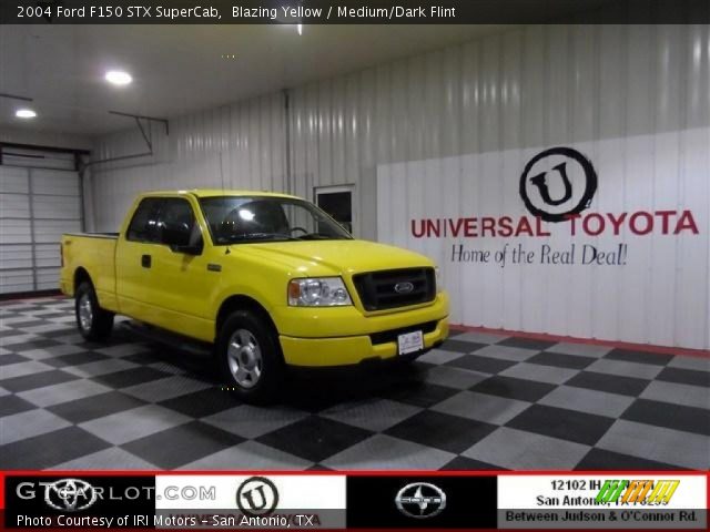 2004 Ford F150 STX SuperCab in Blazing Yellow