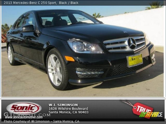 2013 Mercedes-Benz C 250 Sport in Black