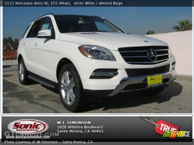 2013 Mercedes-Benz ML 350 4Matic in Arctic White