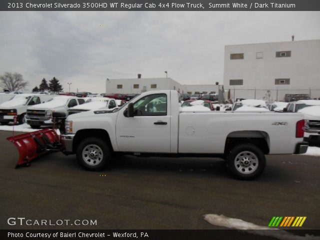 2013 Chevrolet Silverado 3500HD WT Regular Cab 4x4 Plow Truck in Summit White