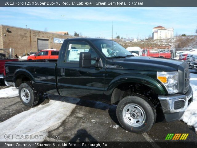 2013 Ford F250 Super Duty XL Regular Cab 4x4 in Green Gem Metallic