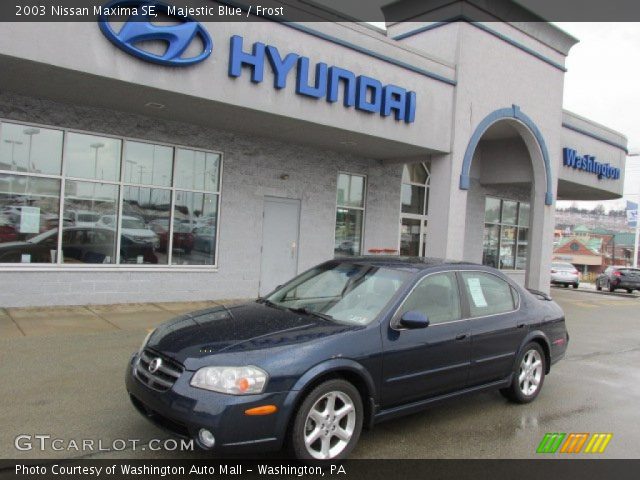 2003 Nissan Maxima SE in Majestic Blue
