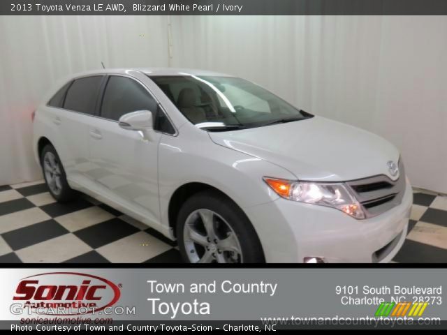 2013 Toyota Venza LE AWD in Blizzard White Pearl