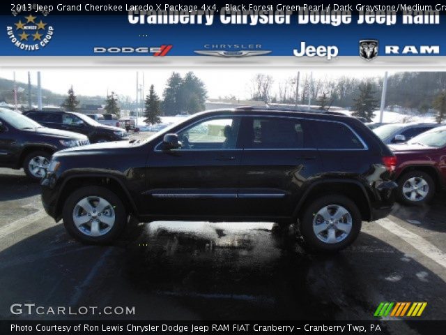 2013 Jeep Grand Cherokee Laredo X Package 4x4 in Black Forest Green Pearl