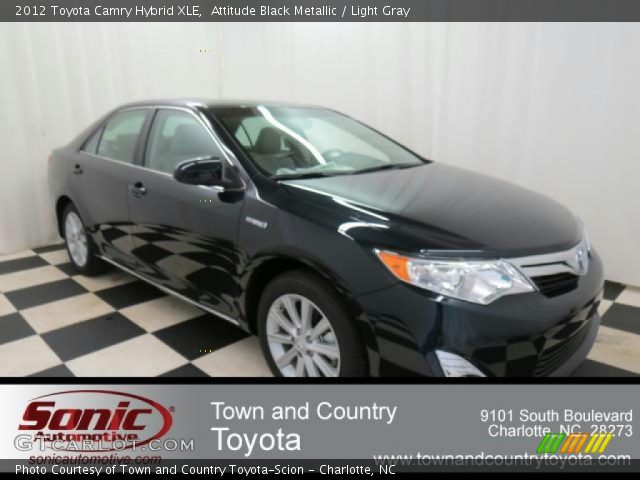 2012 Toyota Camry Hybrid XLE in Attitude Black Metallic