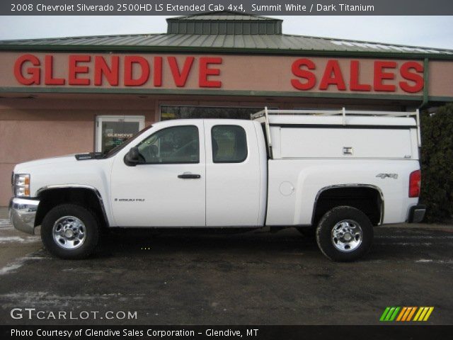 2008 Chevrolet Silverado 2500HD LS Extended Cab 4x4 in Summit White
