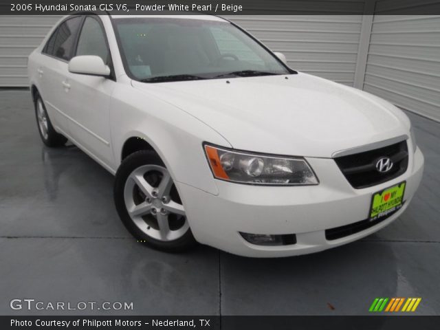 2006 Hyundai Sonata GLS V6 in Powder White Pearl