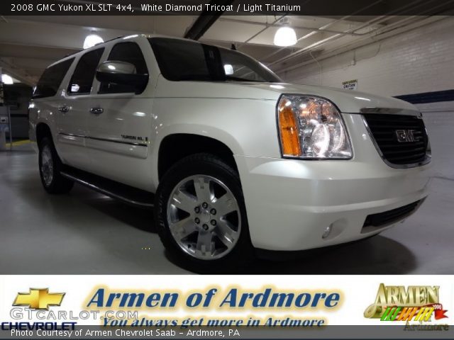2008 GMC Yukon XL SLT 4x4 in White Diamond Tricoat