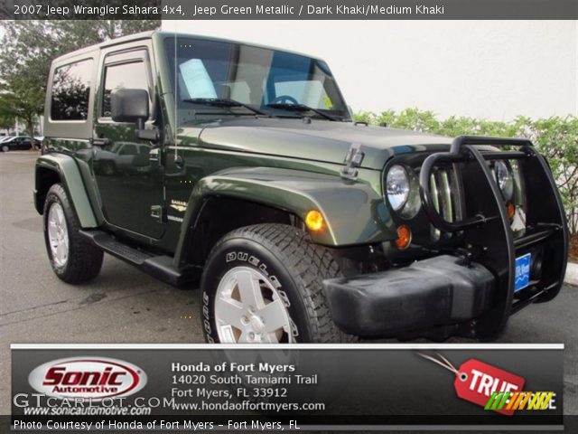 2007 Jeep Wrangler Sahara 4x4 in Jeep Green Metallic