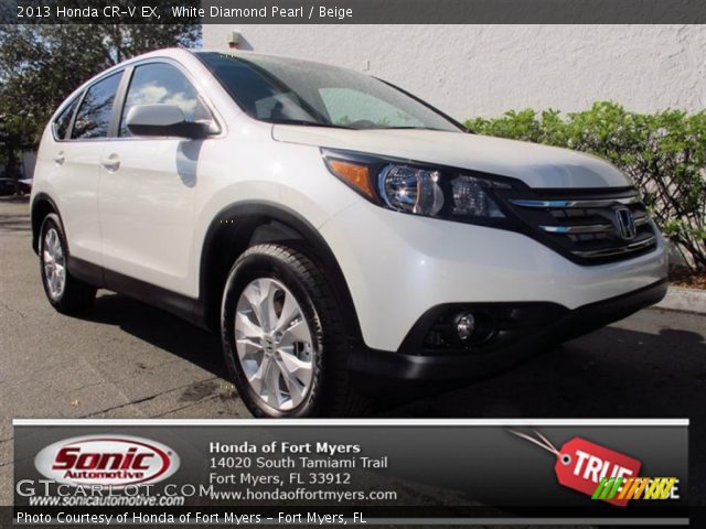 2013 Honda CR-V EX in White Diamond Pearl