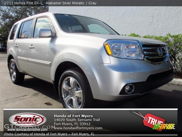 2013 Honda Pilot EX-L in Alabaster Silver Metallic