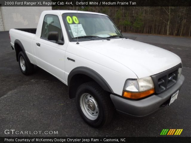 2000 Ford Ranger XL Regular Cab 4x4 in Oxford White