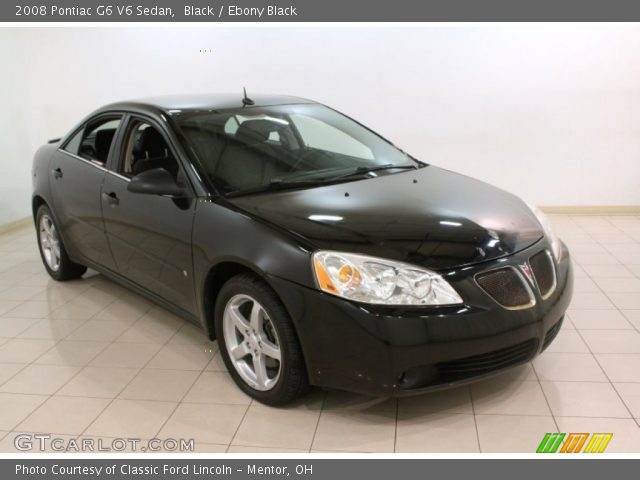 2008 Pontiac G6 V6 Sedan in Black