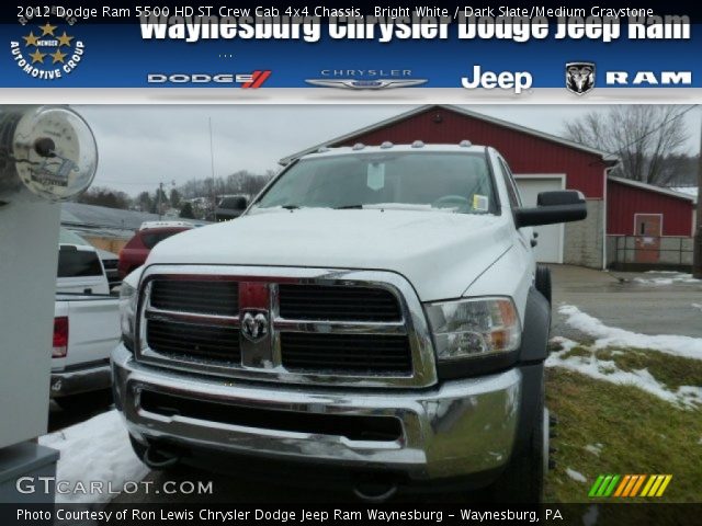 2012 Dodge Ram 5500 HD ST Crew Cab 4x4 Chassis in Bright White