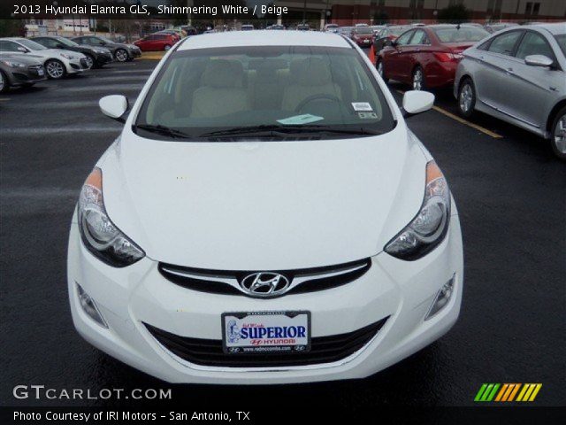 2013 Hyundai Elantra GLS in Shimmering White
