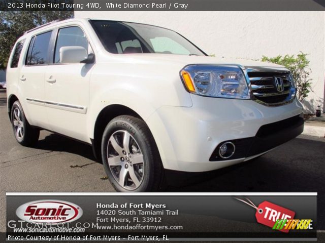 2013 Honda Pilot Touring 4WD in White Diamond Pearl