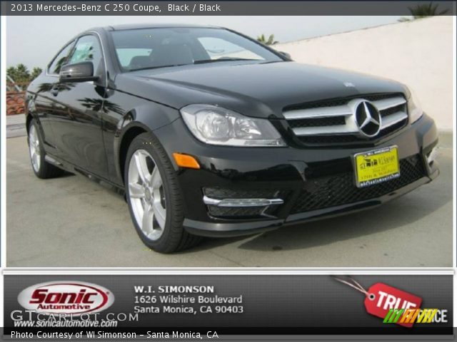 2013 Mercedes-Benz C 250 Coupe in Black