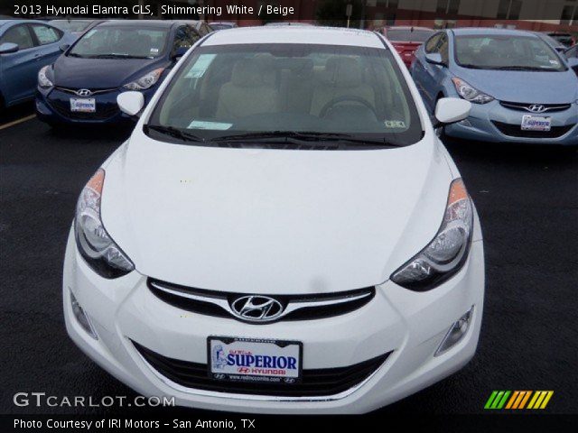 2013 Hyundai Elantra GLS in Shimmering White