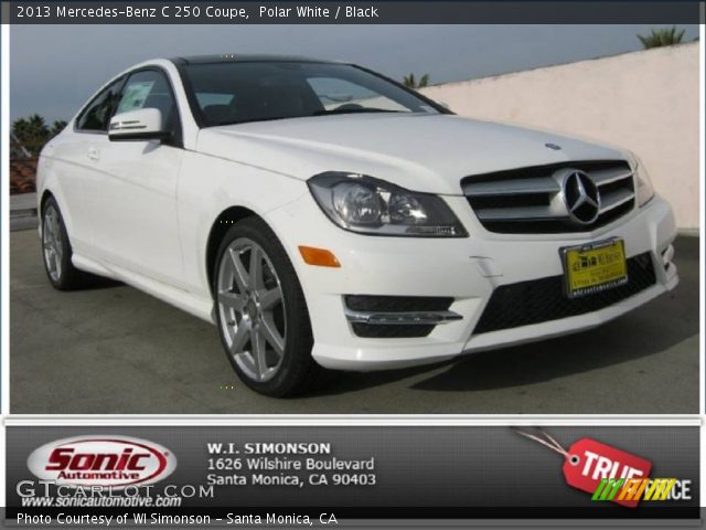2013 Mercedes-Benz C 250 Coupe in Polar White