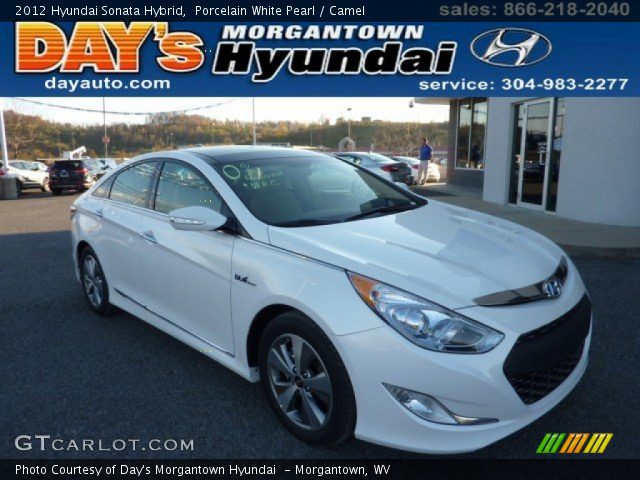 2012 Hyundai Sonata Hybrid in Porcelain White Pearl