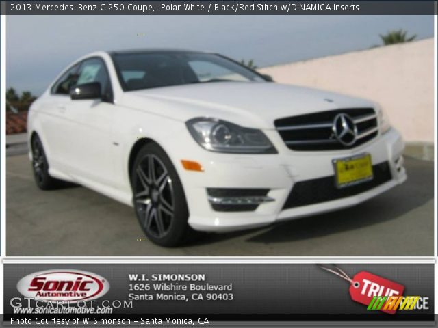 2013 Mercedes-Benz C 250 Coupe in Polar White