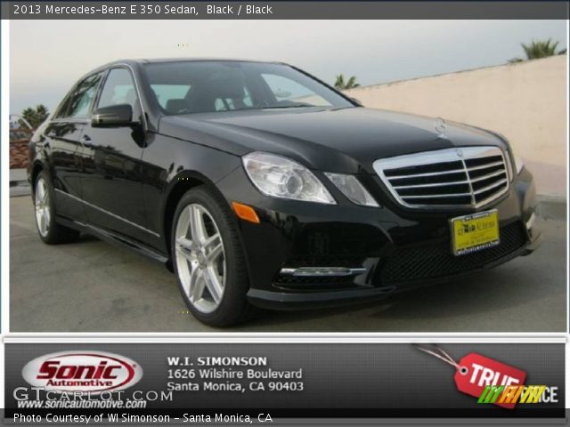 2013 Mercedes-Benz E 350 Sedan in Black