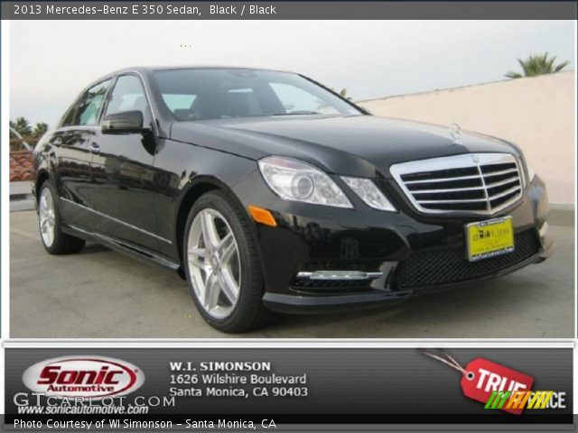 2013 Mercedes-Benz E 350 Sedan in Black
