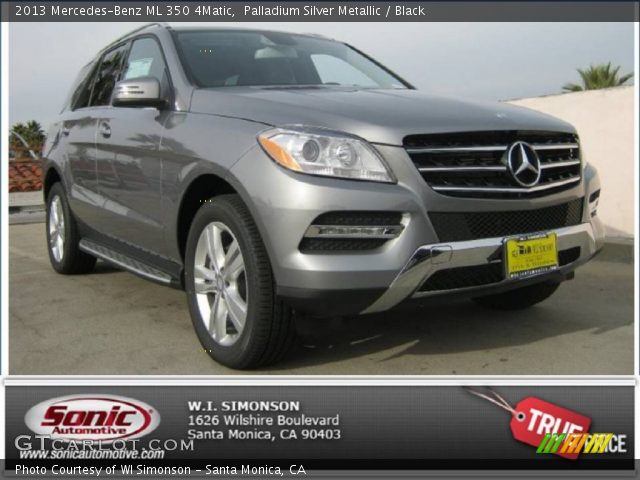 2013 Mercedes-Benz ML 350 4Matic in Palladium Silver Metallic