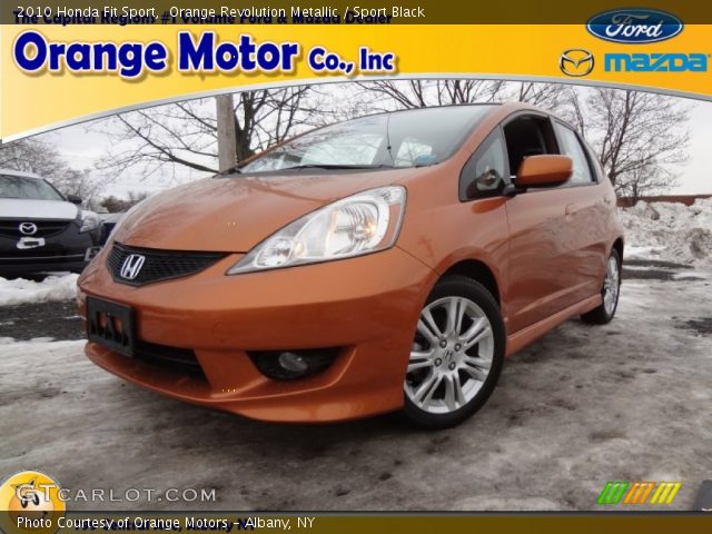 2010 Honda Fit Sport in Orange Revolution Metallic