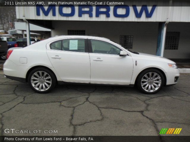 2011 Lincoln MKS AWD in White Platinum Metallic Tri-Coat