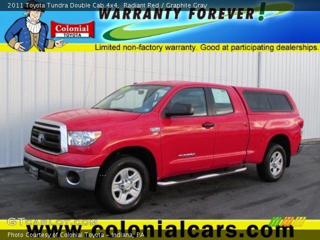 2011 Toyota Tundra Double Cab 4x4 in Radiant Red