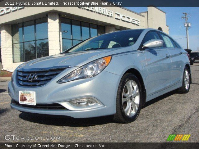 2012 Hyundai Sonata Limited in Iridescent Silver Blue Pearl