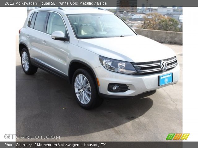 2013 Volkswagen Tiguan SE in White Gold Metallic